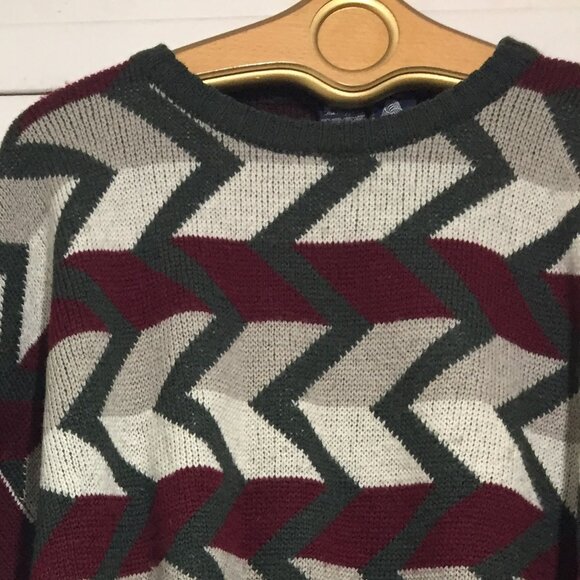 VINTAGE GANT THE RUGGER KNIT WOOL SWEATERS SIZE L - Picture 4 of 13